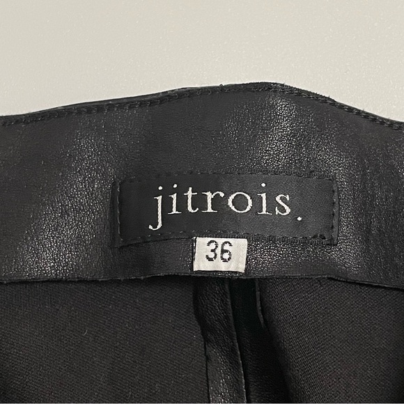 Jitrois Quickie Black Pants Lambskin Stretch Leather Skinny Trouser FR 36 US 4 - Picture 15 of 16